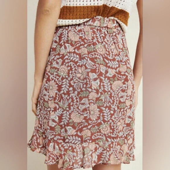 Anthropologie Luca Mini Floral Skirt - Picture 5 of 15